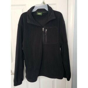 Stillwater Mens Fleece 3/4 jacket Size Medium Black